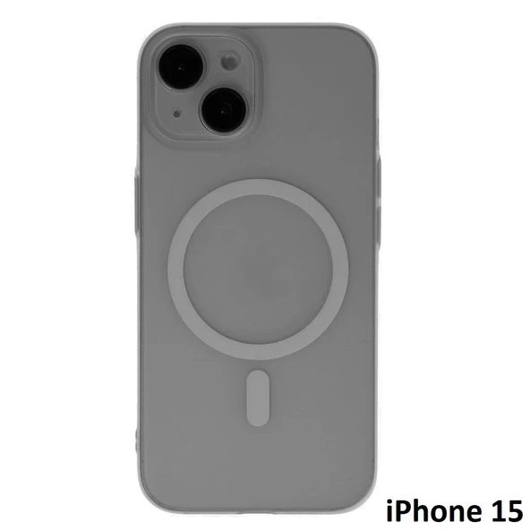 İphone 15 Tuna Buzlu Sert İnce Magsafe Telefon Kılıfı ürün görseli
