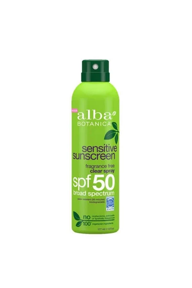 Alba Botanica Sensitive Sunscreen Clear Spray Spf50 148 ml