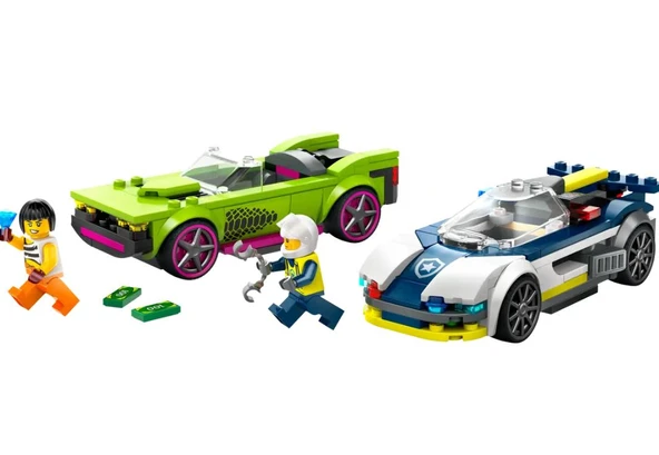 Lego City 60415 Polis Arabası ve Spor Araba Takibi - Resim 2
