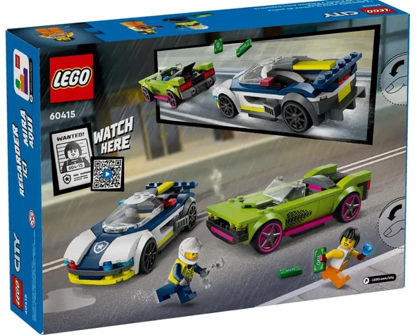 Lego City 60415 Polis Arabası ve Spor Araba Takibi - Resim 3