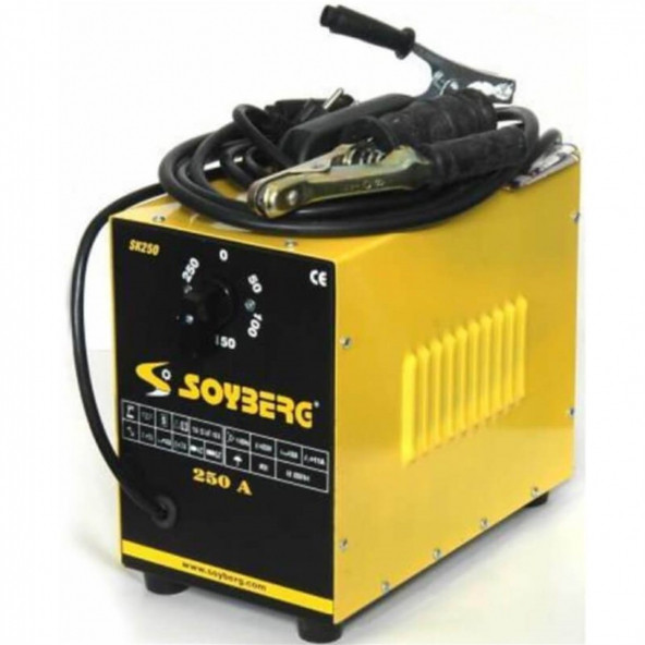 Soyberg 250 Amper Profesyonel Tip Kademeli Çanta Kaynak Makinesi