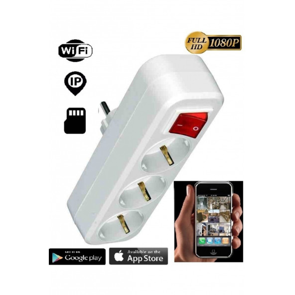 Priz Kablosuz Gizli Kamera Full Hd 4k 1080p Wifi Sınırsız Mesafe Uzaktan Izlemeli Priz