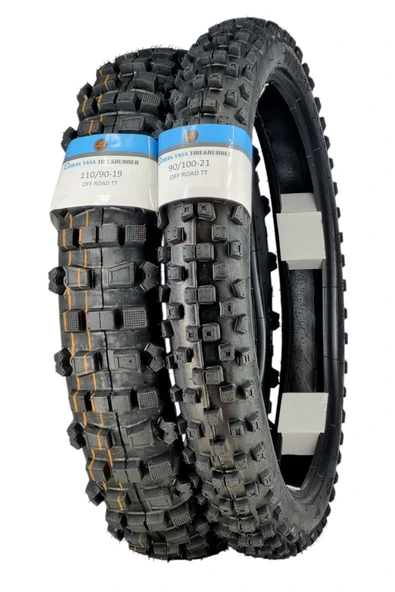 OFFROAD, 110/90-19 TT Ve 90/100-21 TT Enduro Lastik Seti - 3