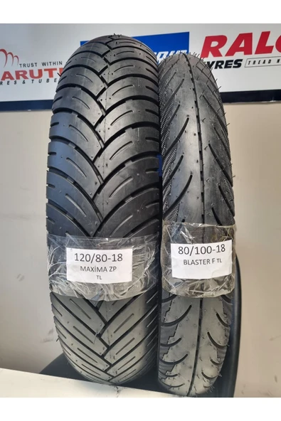 Hero Karizma, 120/80-18 TL ve 80/100-18 TL Dubleks Lastik - 2