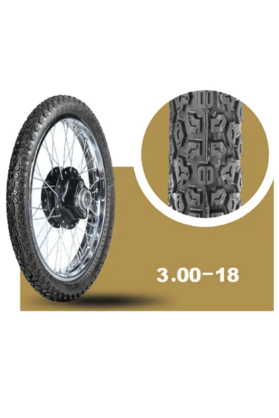 ARORA AR, MONDIAL, KANUNI 125 TOURING, CG125, 300-18 TT Tubetype Lastik - 4