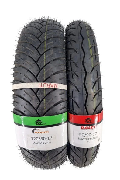 Bajaj Pulsar NS 125, 120/80-17 TL ve 90/90-17 TL Dubleks Lastik Set - 2