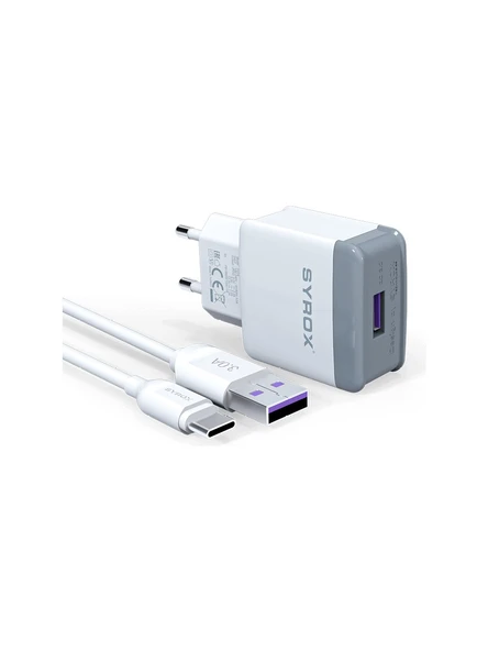 HüSo_Samsung Galaxy A71 Uyumlu Type-C Girişli Hızlı Şarj Seti Adaptörü+Kablo Cihazı 3.0 Amper_q32