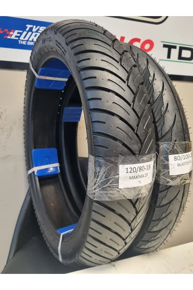 Hero Karizma, 120/80-18 TL ve 80/100-18 TL Dubleks Lastik - 1