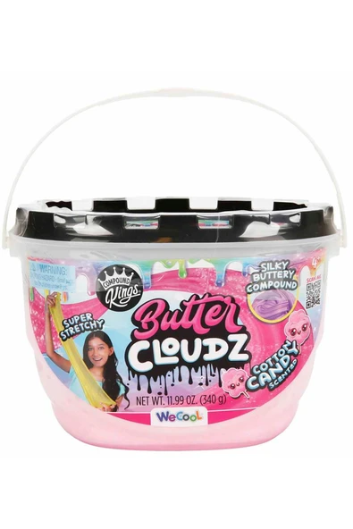 Butter Cloudz Slime 380gr. Pembe Slime: Pamuk Şeker Gibi Yumuşacık, Süper Esnek Eğlence!