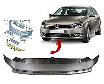 Passat B7 Ön Tampon Alt Spoyler 2011-2015 3Aa805903 9B9 ürün görseli 1