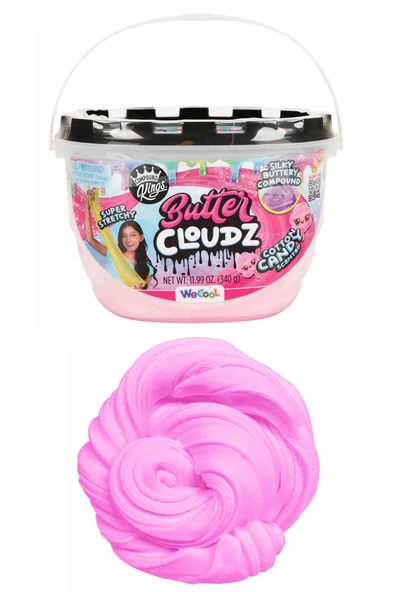 Butter Cloudz Slime 380gr. Pembe Slime: Pamuk Şeker Gibi Yumuşacık, Süper Esnek Eğlence! - 2