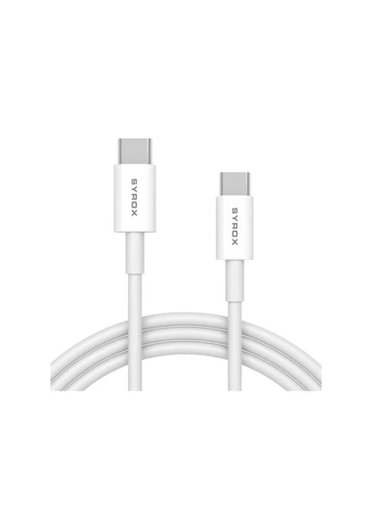 Syrox C95 Type-C To Type-C 3.0A Hızlı Şarj Ve Data Kablosu 2Metre - 2