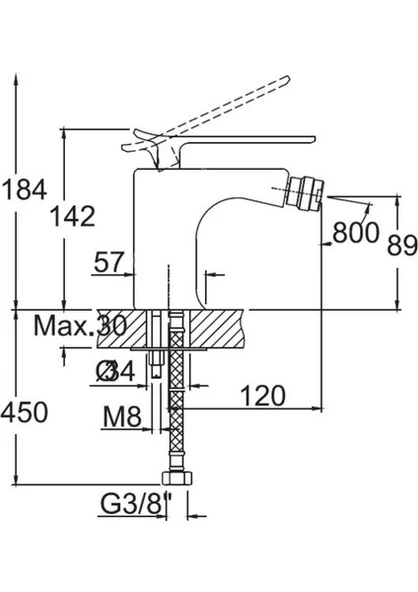 KALE MAİRON BİDE BATARYASI KROM - 2