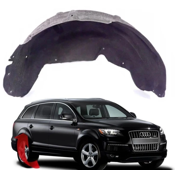 Audi Q7 Çamurluk Davlumbazı Halı Arka Sag 2010-2015 ürün görseli 1