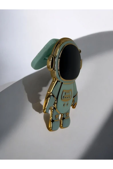DUBİGOLD TELEFON KILIFI İÇİN ASTRONOT STAND APARATI TELEFON TUTUCU UYUMLU YATAY DİKEY STAND - LİLA - 2