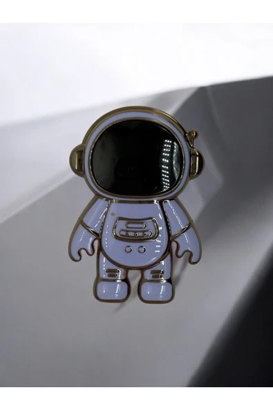 DUBİGOLD TELEFON KILIFI İÇİN ASTRONOT STAND APARATI TELEFON TUTUCU UYUMLU YATAY DİKEY STAND - TURKUAZ