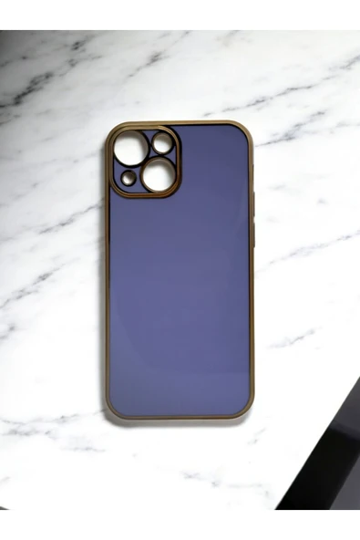 DUBİGOLD İPHONE 13 MİNİ UYUMLU PARLAK GOLD DETAYLI BARK TELEFON KILIFI