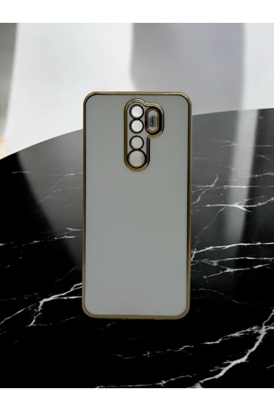 DUBİGOLD XİAOMİ REDMİ NOTE 8 PRO UYUMLU PARLAK GOLD DETAYLI BARK TELEFON KILIFI