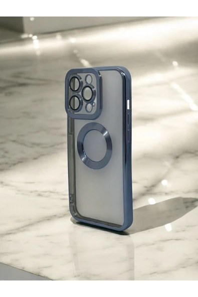 DUBİGOLD İPHONE 13 PRO UYUMLU KAMERA KORUMALI LOGO GÖSTEREN OMEGA KILIF - 3