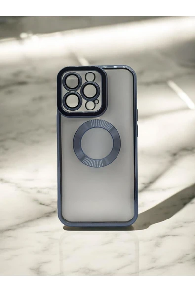 DUBİGOLD İPHONE 13 PRO UYUMLU KAMERA KORUMALI LOGO GÖSTEREN OMEGA KILIF