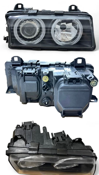 KOMPLE FAR SAG (KRISTAL SIYAH MERCEKLI) BMW E36  91>98 ürün görseli 1