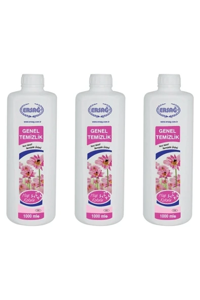 ERSAĞ GENEL TEMİZLİK 1000 ML 3'LÜ PAKET