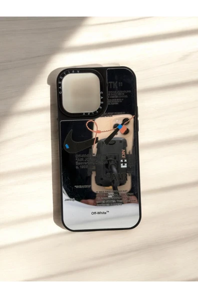 DUBİGOLD İPHONE 14 PRO MAX UYUMLU MARKA YAZILI AYNALI TELEFON KILIFI