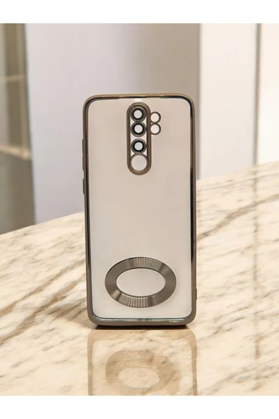 DUBİGOLD XİAOMİ REDMİ NOTE 8 PRO UYUMLU KAMERA KORUMALI LOGO GÖSTEREN OMEGA KILIF