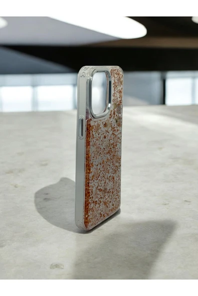 DUBİGOLD İPHONE 15 PRO MAX UYUMLU DESENLİ SARARMAYAN SERT ŞEFFAF SİLİKON KILIF - 2