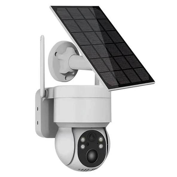 Powermaster PM-26196 Solar Güneş Panelli Dış Mekan Wifi Kamera 4MP 1080P ICSEE Uygulama Destekli