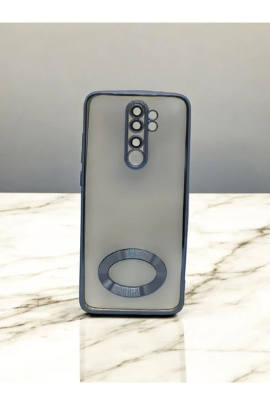 DUBİGOLD XİAOMİ REDMİ NOTE 8 PRO UYUMLU KAMERA KORUMALI LOGO GÖSTEREN OMEGA KILIF