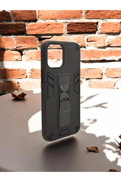 DUBİGOLD İPHONE 12 PRO MAX UYUMLU METAL YÜZÜKLÜ MIKNATISLI ZIRHLI TANK KILIF - 2