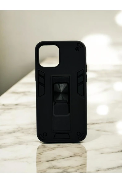 DUBİGOLD İPHONE 12 PRO UYUMLU METAL YÜZÜKLÜ MIKNATISLI ZIRHLI TANK KILIF