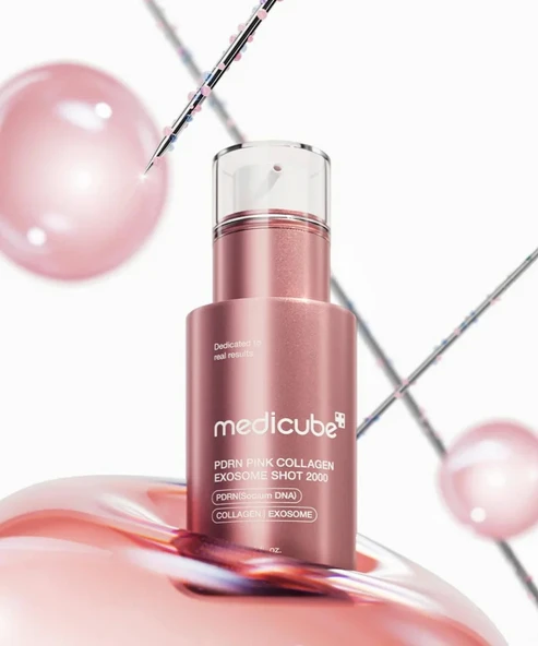 MEDICUBE PDRN PINK COLLAGEN EXOSOME SHOT SERUM (Yaşlanma Karşıtı Serum)(GLOBALCARE) ürün görseli 1