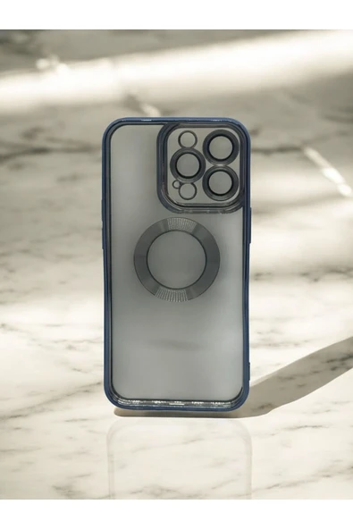 DUBİGOLD İPHONE 13 PRO UYUMLU KAMERA KORUMALI LOGO GÖSTEREN OMEGA KILIF - 4