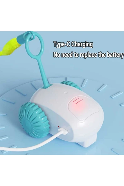 Hareketli Robot İnteraktif Kedi Oyuncağı Tüylü Araba - 4