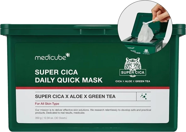 medicube - Super Cica Daily Quick Mask (Yatıştırıcı Günlük Maske)(GLOBALCARE) - 4