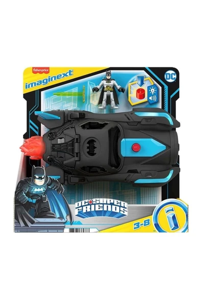Imaginext Hgx96 Imaginext - Işıklı Ve Sesli Batmobil, Dc Super Friends