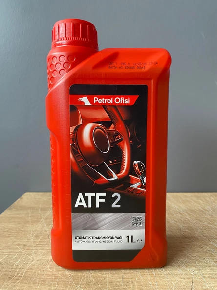 Petrol Ofisi ATF 2 Kırmızı Renk 1 Litre Direksiyon Yağı (03/2025 Üretim)