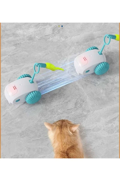 Hareketli Robot İnteraktif Kedi Oyuncağı Tüylü Araba - 3