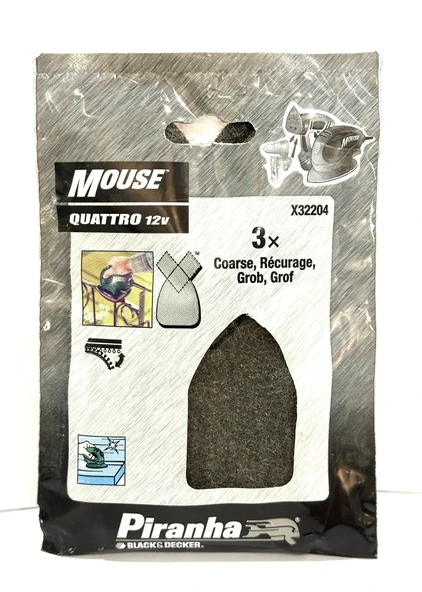 Piranha X32204 Mouse Quick Metal Parlatma Polisaj Keçesi Zımpara