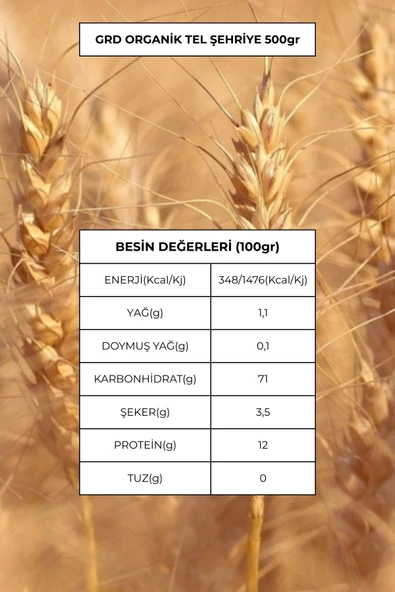 GRD ORGANİK TEL ŞEHRİYE 500 gr - 5