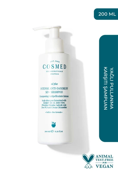 Cosmed SD Plus Kepeğe Karşı Yağlı Saçlar için Şampuan 200 ml