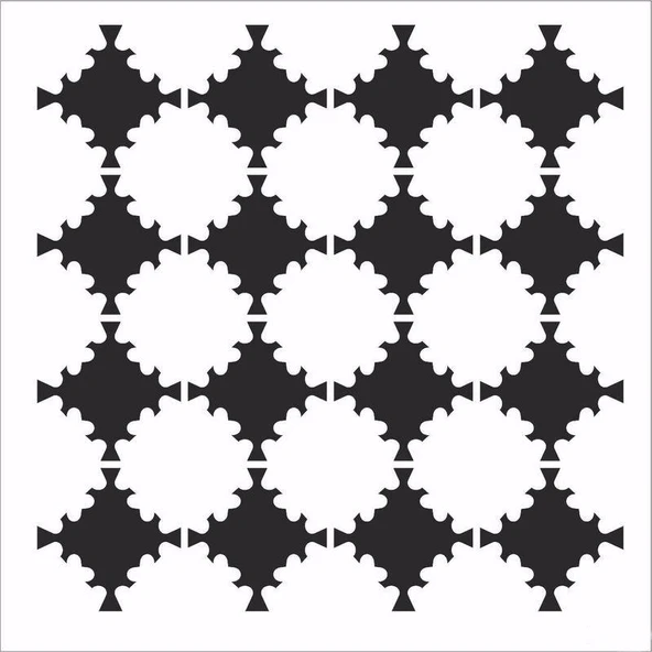 HD128 Home Dekor Stencil 45x45