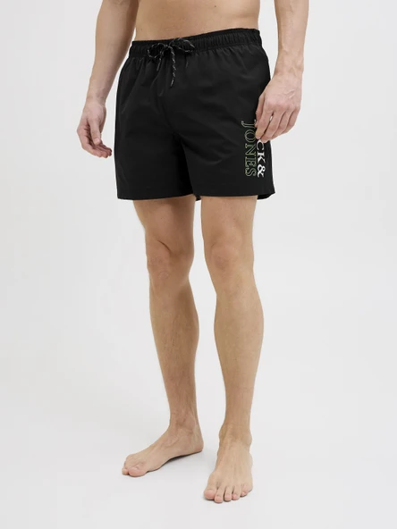 JACK JONES Yazı Baskılı Erkek Deniz Şortu 12272799