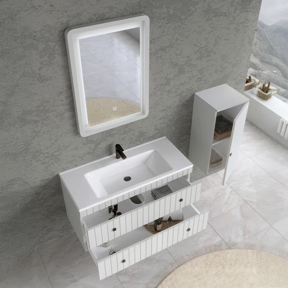 Ubm Çınar 75 Cm Lake Banyo Dolabı Beyaz - 2