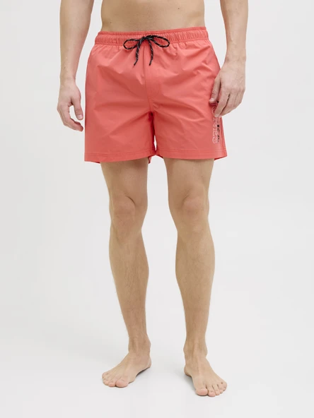 JACK JONES Yazı Baskılı Erkek Deniz Şortu 12272799