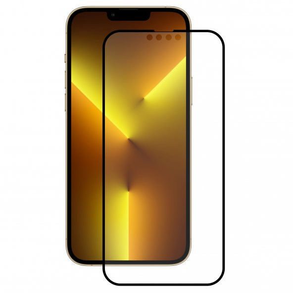 Bufalo iPhone 13 / 13 Pro Ekran Koruyucu Seramik Mat Nano 9D Tam Kaplama Siyah