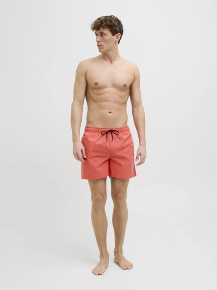 JACK JONES Yazı Baskılı Erkek Deniz Şortu 12272799 - 3