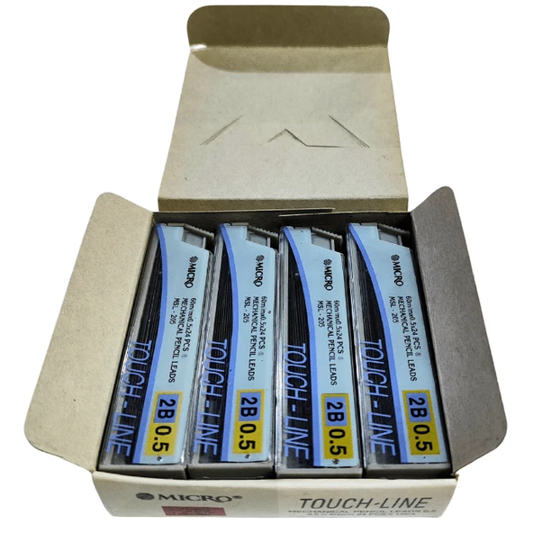 Mikro Touch Line 2B 0.5 Mm Uç 12'li Paket 0.5 x 60 Mm | 12 X 24 Pcs